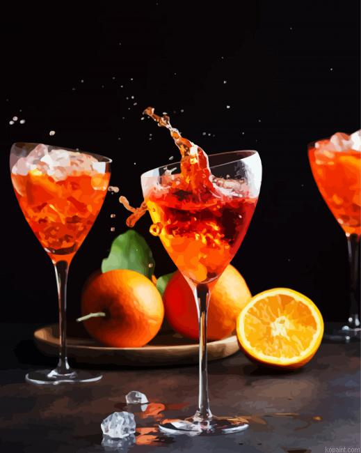 Aperol Spritz Paint By Numbers