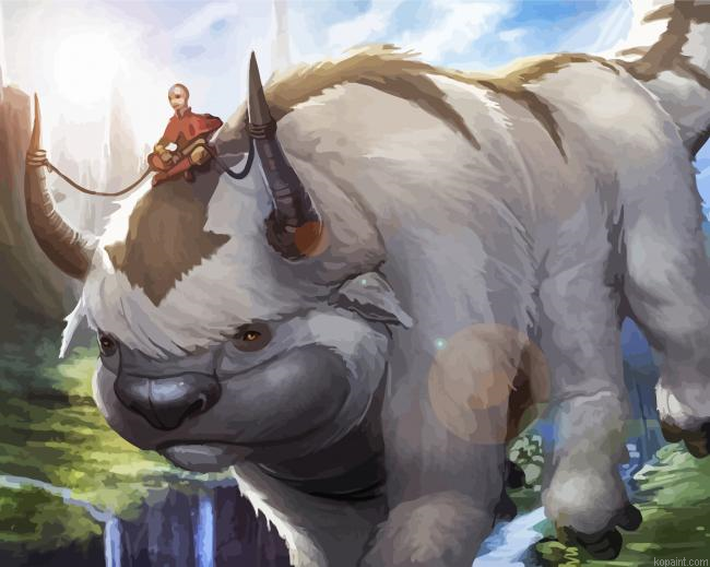 Appa Character Painting By Numberss.png