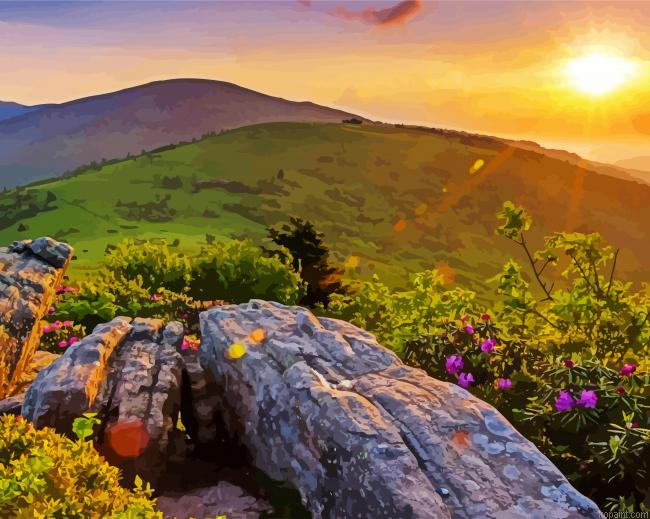 Appalachian Mountains Tennesse Painting By Numberss.png