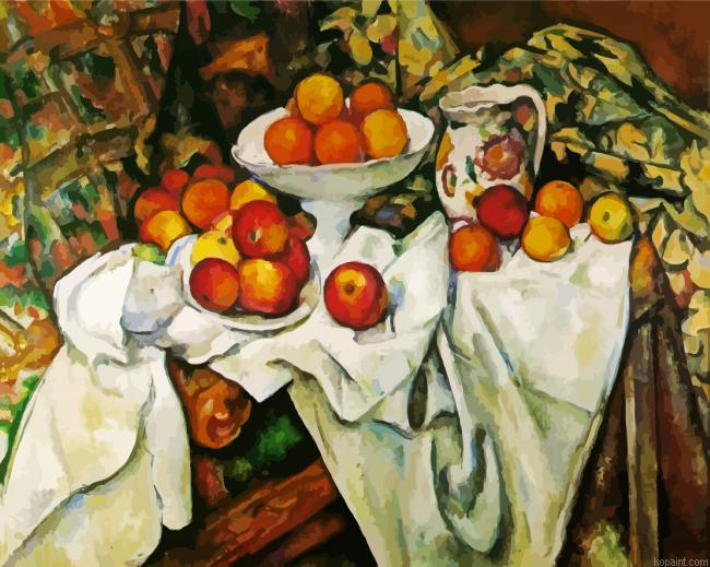 Apples And Oranges Cezanne Painting By Numberss.png