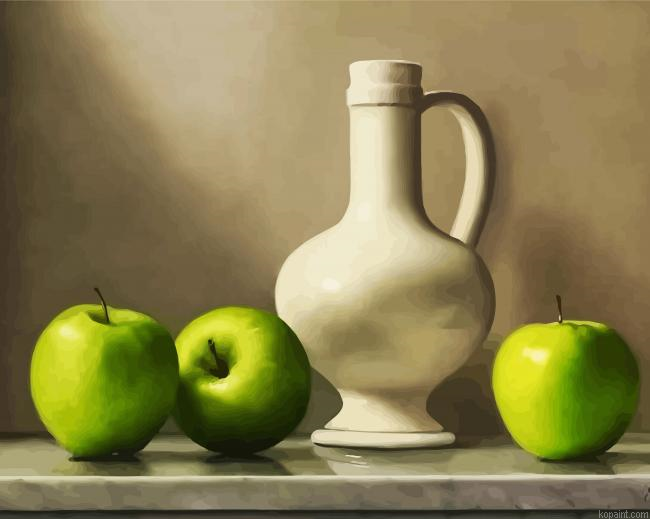 Apples Still Life Art Painting By Numberss.png