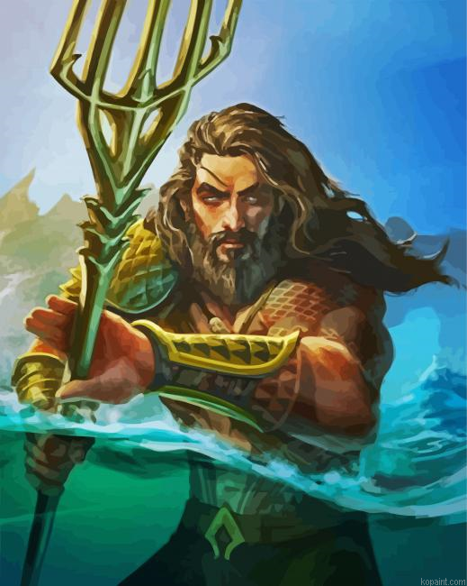 Aquaman Illustration Painting By Numberss.png