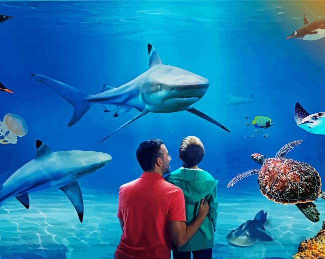 Aquarium Sea Life Painting By Numberss.png