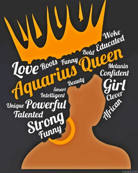 Aquarius Queen Art Painting By Numberss.png