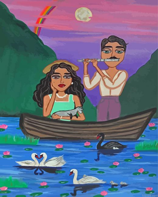 Arabe Couple Painting By Numberss.png