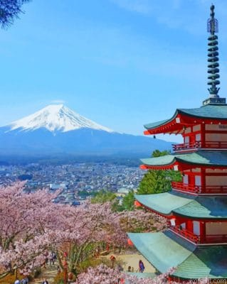 Arakurayama Sengen Park Japan Painting By Numberss.png