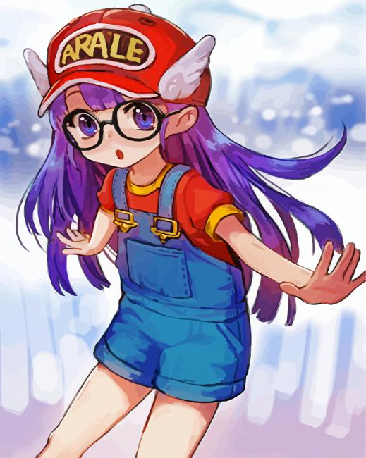 Arale Norimaki Painting By Numberss.png