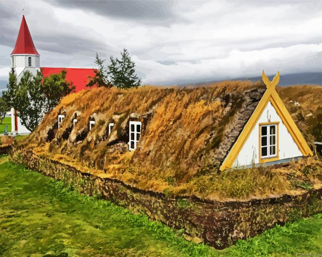 Arbaer Open Air Museum Reykjavik Painting By Numberss.png