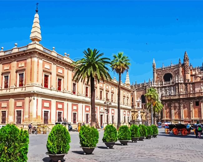 Archivo De Indias Seville Painting By Numberss.png