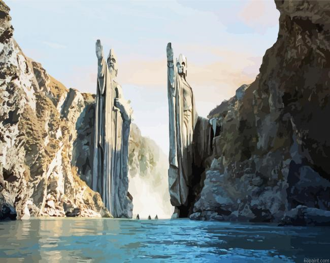 Argonath Gates Painting By Numberss.png