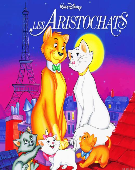 Aristocats Animation Painting By Numberss.png