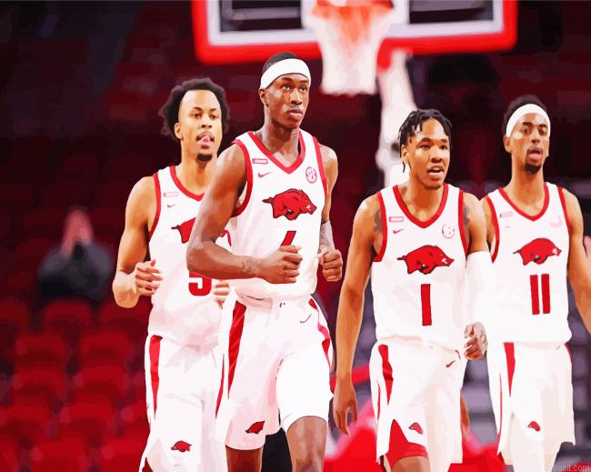 Arkansas Basketball Sport Painting By Numberss.png