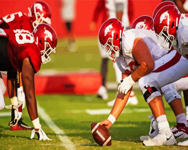 Arkansas Razorback Footballer Player Painting By Numberss.png