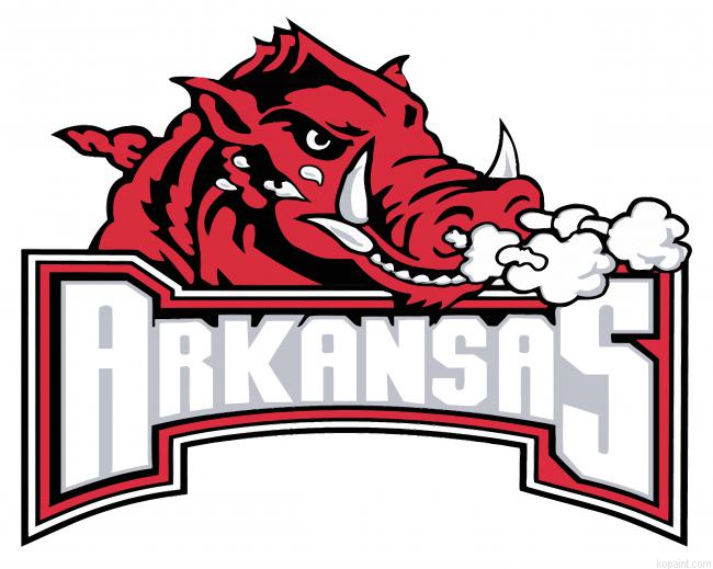Arkansas Razorback Logo Paint By Numbers