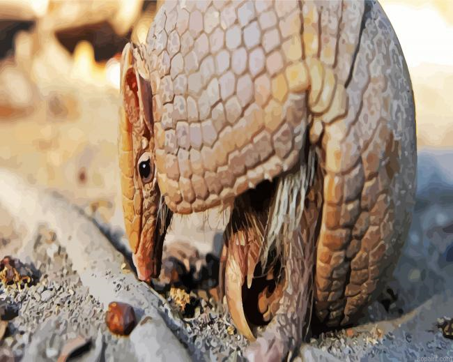 Armadillo Animal Painting By Numberss.png