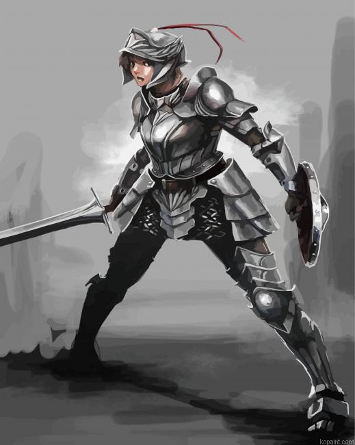 Armor Woman Paint By Numbers.png