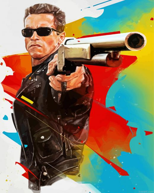 Arnold Schwarzenegger The Terminator Painting By Numberss.png