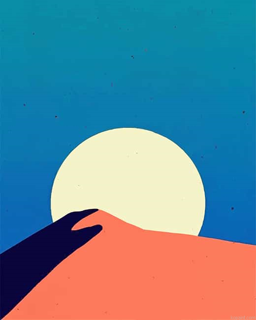 Art Moon Desert New Painting By Numberss.png