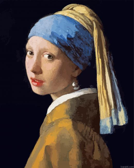 Art The Girl With Pearl Earring Painting By Numberss.png