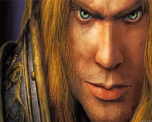 Arthas Menethil Face Painting By Numberss.png