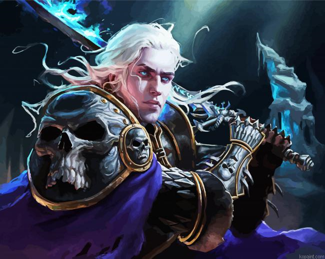 Arthas Menthil Video Game Paint By Numbers