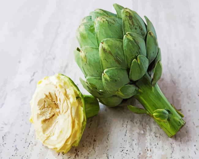 Artichoke Foods Painting By Numberss.png