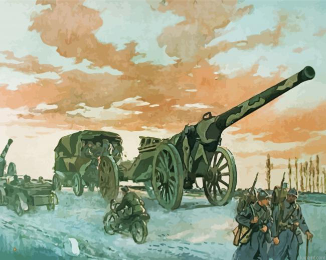 Artillery Military Art Painting By Numberss.png