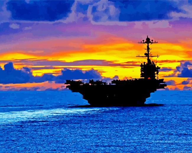 Artistic Aircraft Carrier Painting By Numberss.png