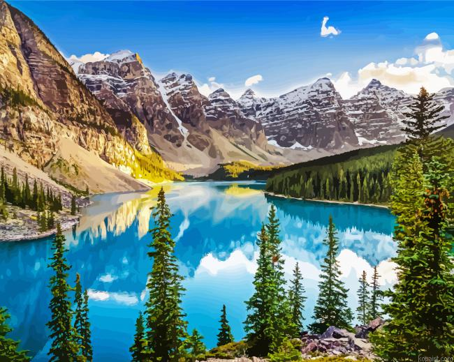 Artistic Canada Park National Painting By Numberss.png