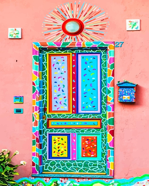 Artistic Colorful Door New Painting By Numberss.png