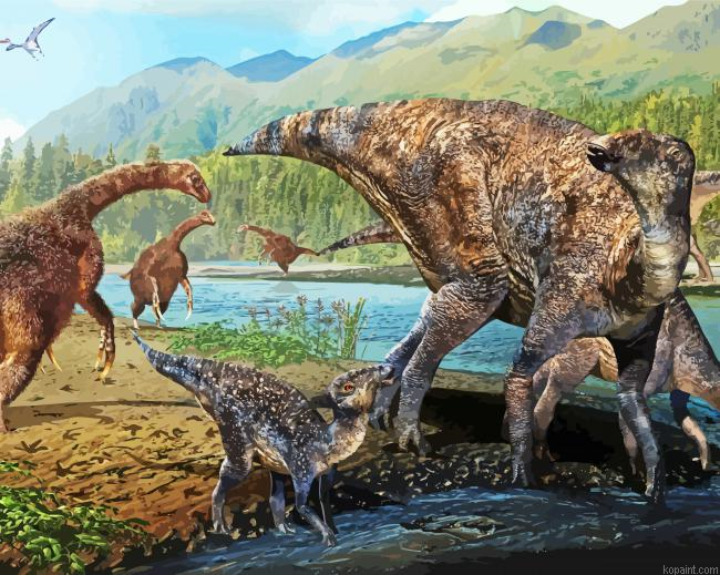 Artistic Dinasaur Animals Painting By Numberss.png