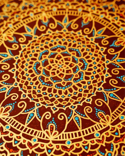 Artistic Mandala Art Painting By Numberss.png