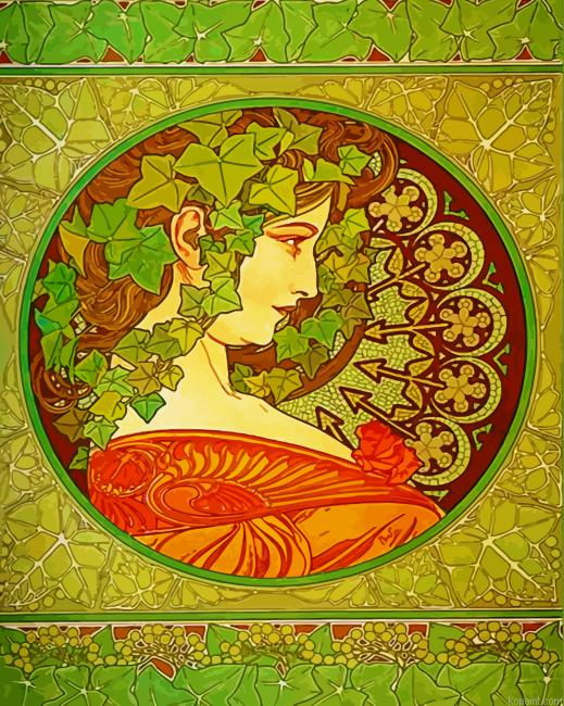 Artistic Nouveau Ivy Painting By Numberss.png