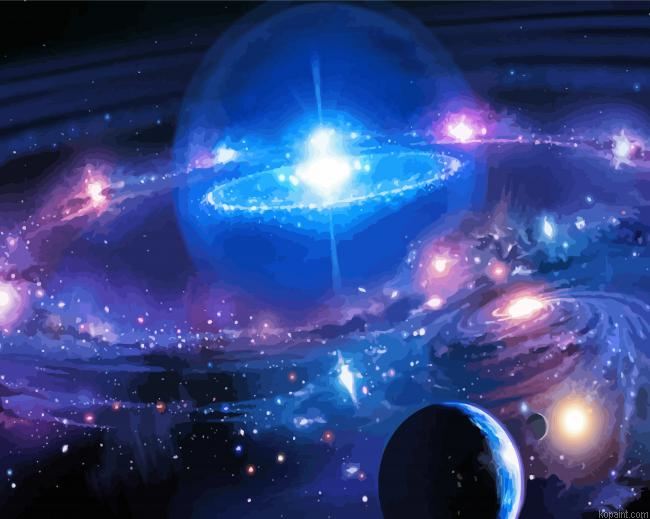 Artistic Planets And Stars Painting By Numberss.png