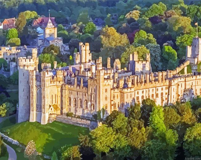 Arundel Castle England Painting By Numberss.png