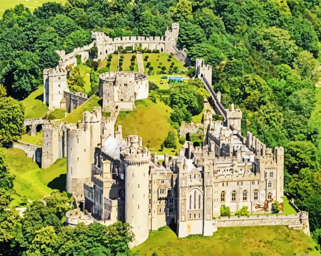 Arundel Castle In England Painting By Numberss.png