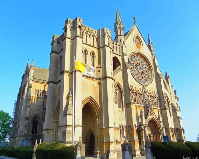 Arundel Cathedral Of Our Lady St Philip Howard Painting By Numberss.png