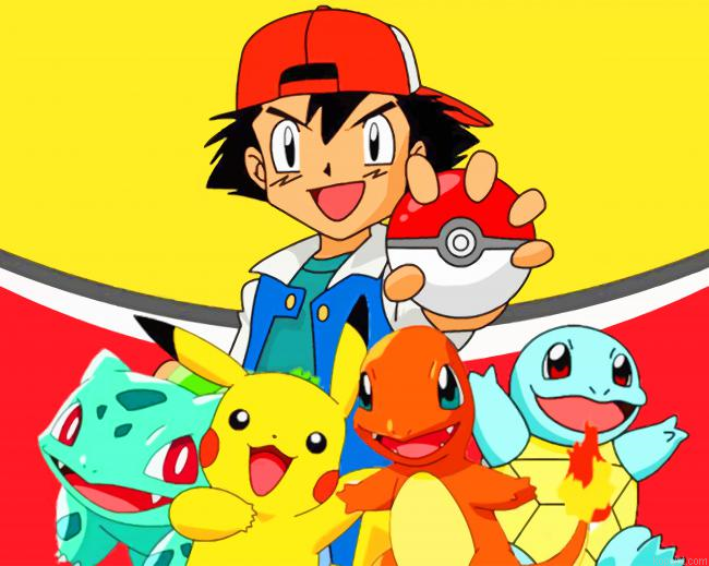 Ash Ketchum Pokemon New Painting By Numberss.png
