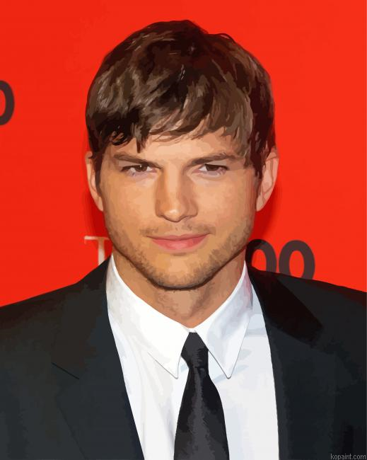 Ashton Kutcher Americam Actor Painting By Numberss.png