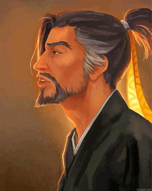 Asian Hanzo Warrior Painting By Numberss.png