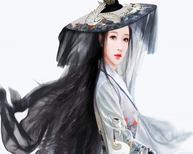 Asian Woman Paint By numbers