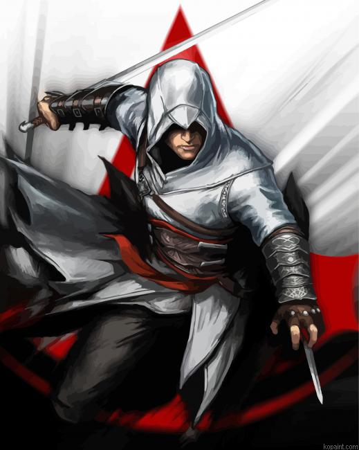 Assassins Creed Ezio Painting By Numberss.png