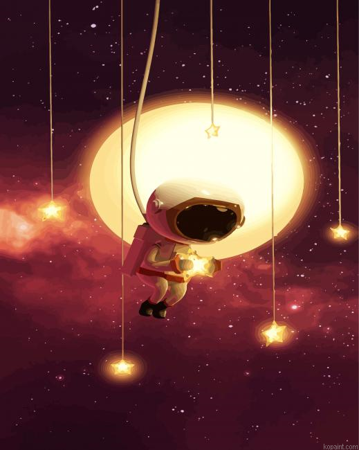 Astronaut Catching Stars Paint By Numbers.png