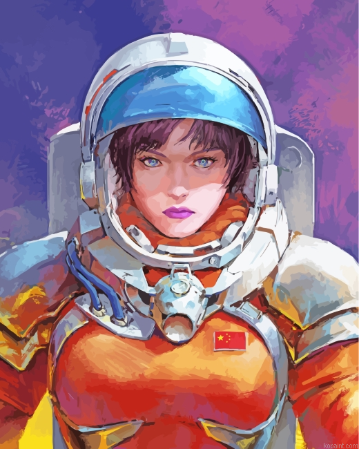 Astronaut Girl Painting By Numberss.png
