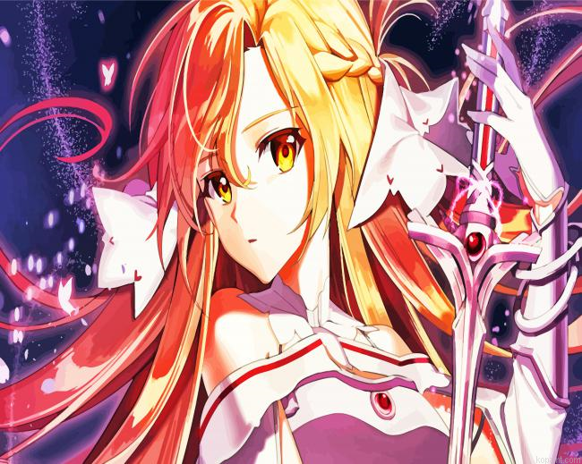 Asuna Yuuki Painting By Numberss.png
