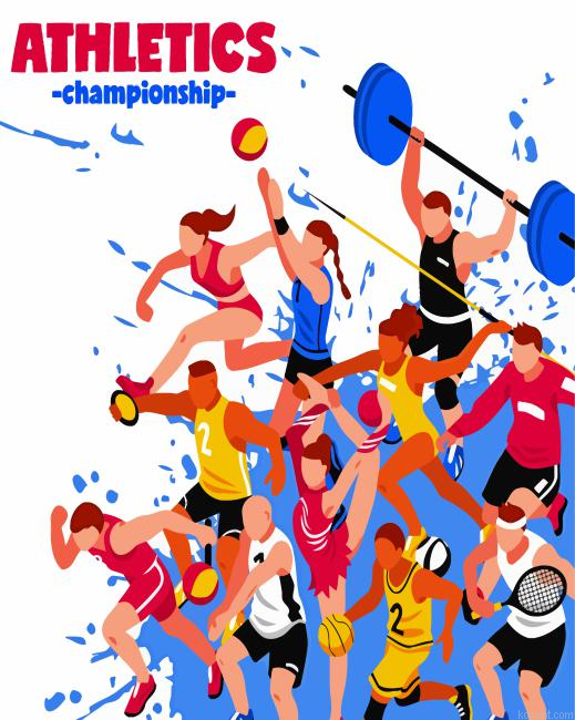 Athletes Poster Painting By Numberss.png