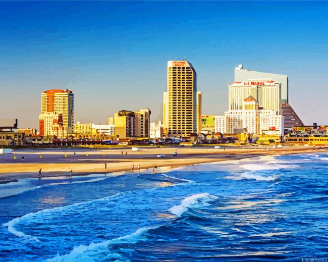Atlantic City Nj Beach Painting By Numberss.png