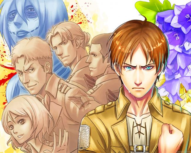 Attack On Titan Art Painting By Numberss.png