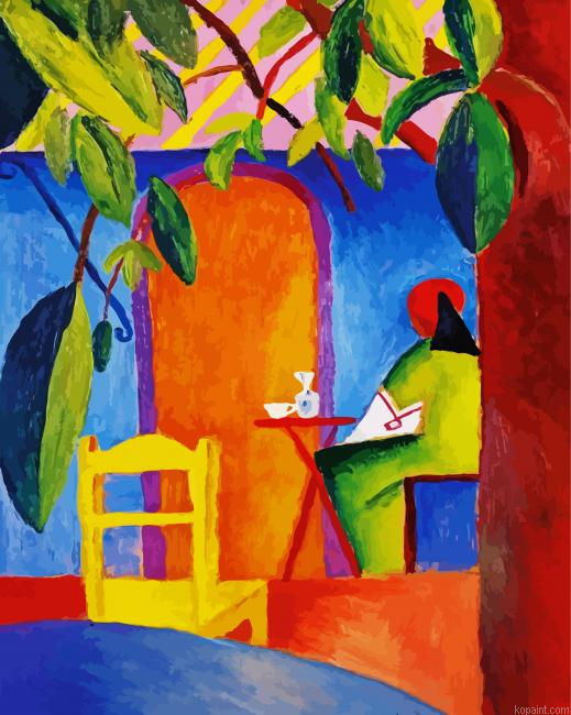 August Macke Turkish Cafe Paint By Numbers