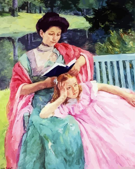 Auguste Reading To Her Daughter Paint By Numbers.png